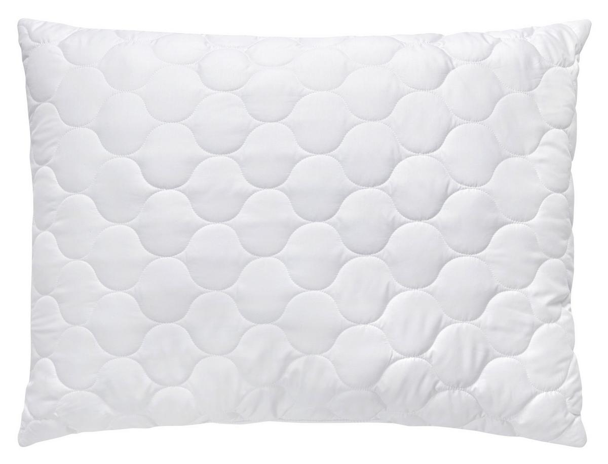 Polštář pod hlavu Aloe vera, 70/90cm, bílá - bílá, Konvenční, textil (70/90cm) - Nadana