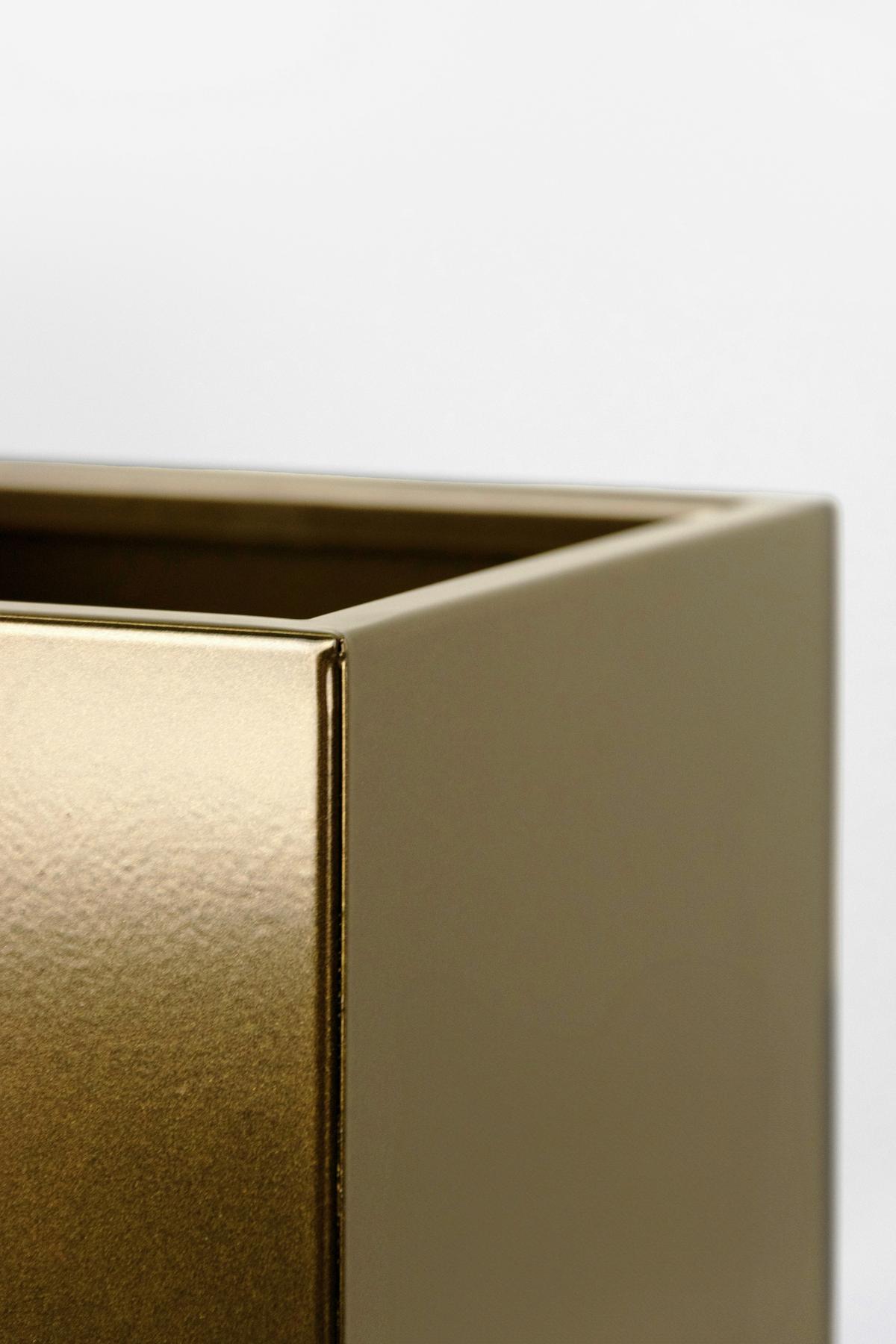 Blumenständer Metall Goldfarb. Bxhxt: 19x47x19 Cm - Goldfarben, Basics, Metall (19/47/19cm)