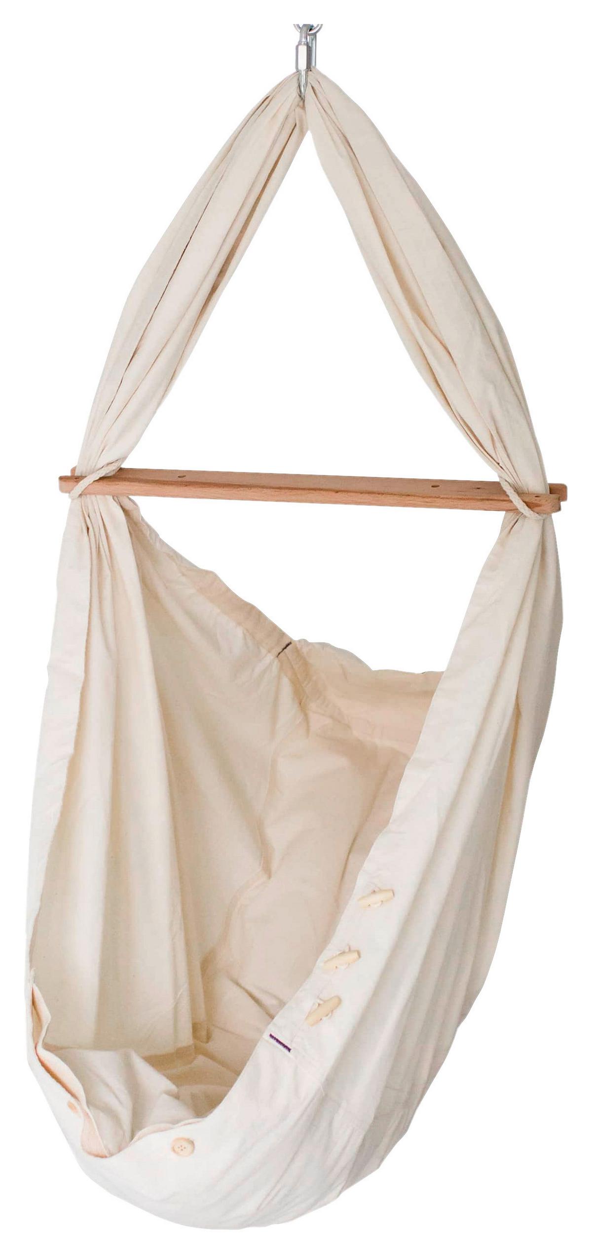 Federwiege Sw-Set-Pur-001 - Beige, Basics, Holz/Textil (137/30/147cm) - SCHMUSEWOLKE