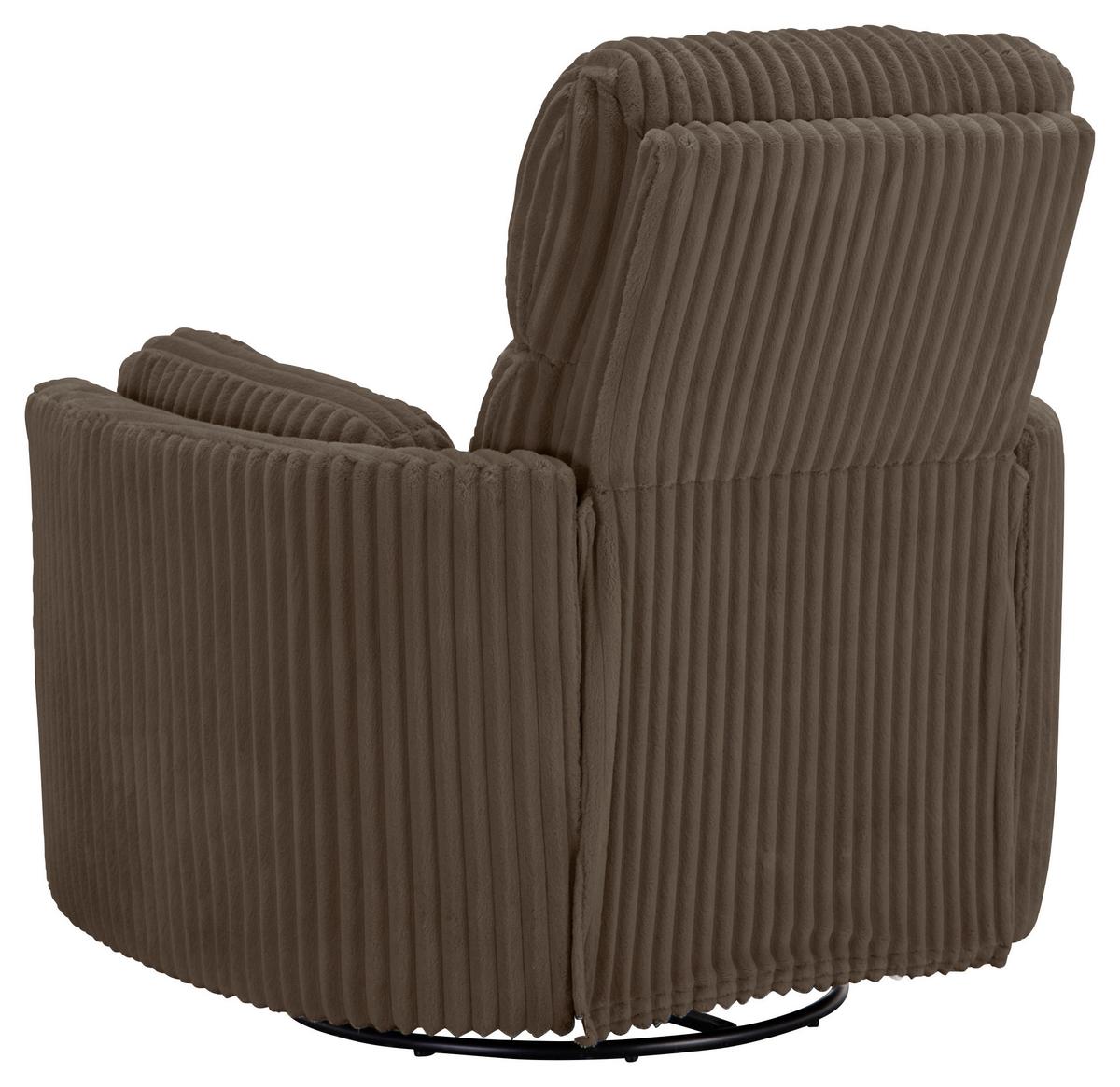 Fernsehsessel Palermo Cappuccino B: 100,5 Cm - Schwarz/Cappuccino, Design, Holz/Textil (100.5/96/103.5cm) - Livetastic
