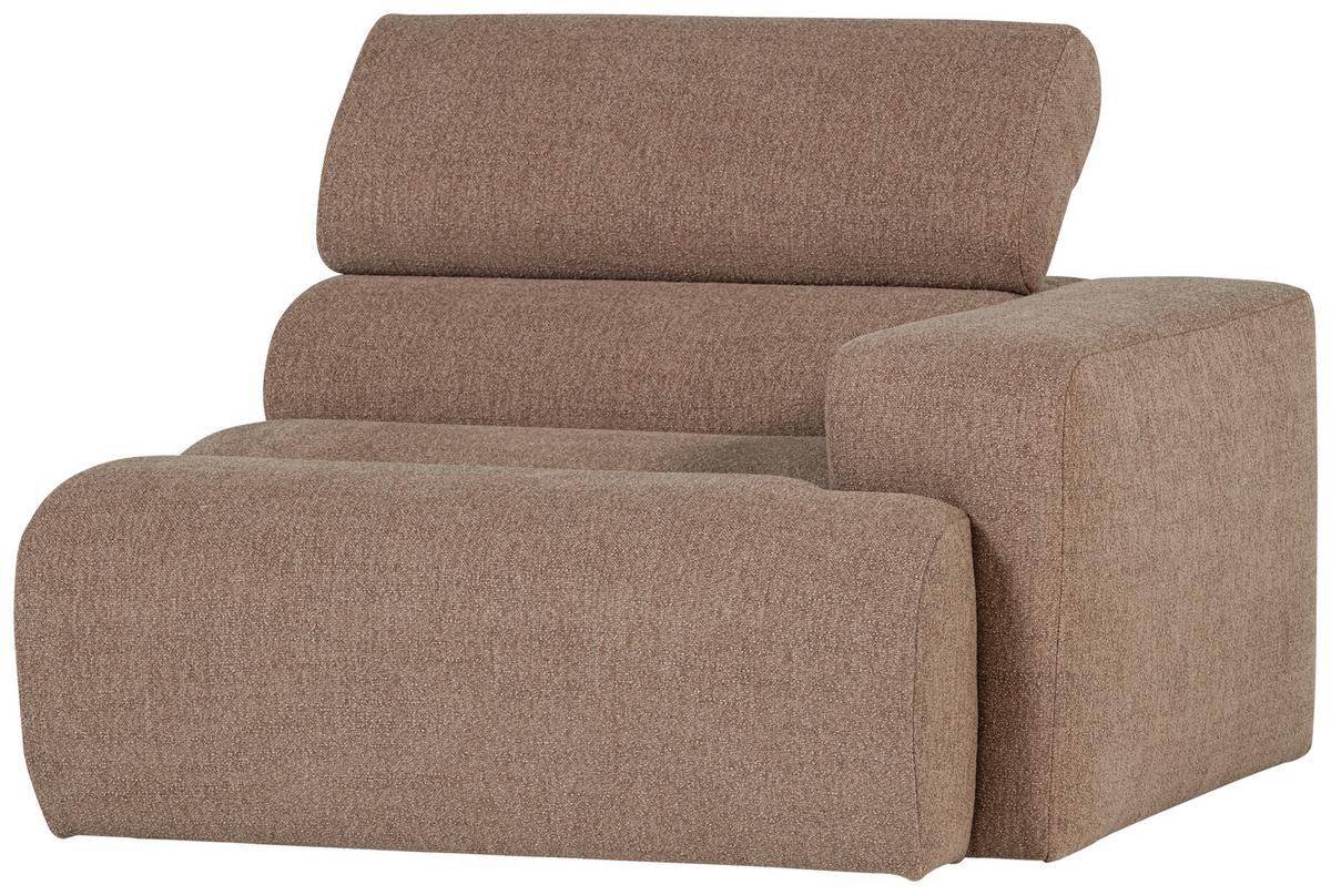Sofaelement Novi Taupe B: 113cm - Taupe, Design, Textil (113/86/109cm) - Livetastic