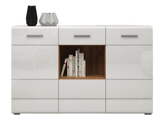 Sideboard Rhodos B:151cm Weiß/ Wotan Eiche Dekor - Eichefarben/Weiß, MODERN, Holzwerkstoff (151/96/36cm) Sideboard Rhodos B:151cm Weiß/ Wotan Eiche Dekor - Eichefarben/Weiß, MODERN, Holzwerkstoff (151/96/36cm)