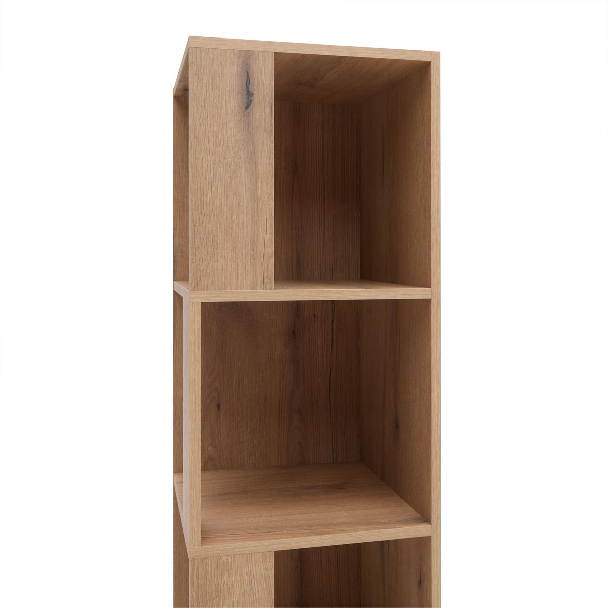 ROHOVÝ REGÁL KORNEL -EXKLUSIV- - barvy dubu, Moderní, kompozitní dřevo (38/186,2/38cm) - Mömax