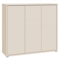 Botník Alice, barva kašmírová, š: 109cm - šedá/pískové barvy, Moderní, kompozitní dřevo/plast (109,2/99,1/34,9cm)