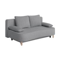 Pohovka LARA, sivohnedá, pružinové jadro a úl. priestor - čierna/farba buka, Design, drevo/kompozitné drevo (193/86/97cm) - P & B