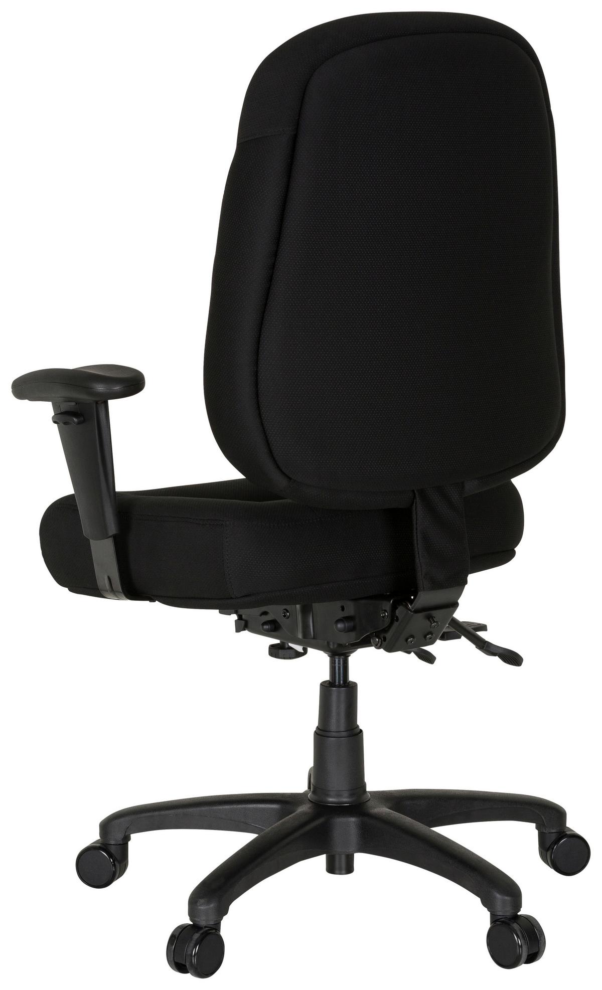 Bürostuhl Zenit Xxl Schwarz Bis 150 Kg - Schwarz, Basics, Kunststoff/Textil (76/119/69cm) - MID.YOU