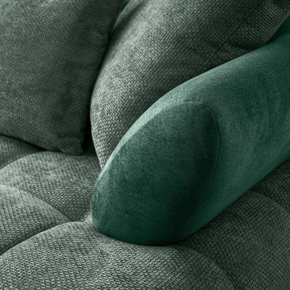 LARGO, ľavá, tmavozelená, potreba šírky dverí 90 cm - čierna/tmavozelená, Modern, kov/textil (184/262cm)