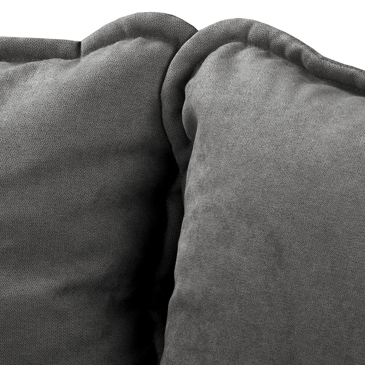 3-sitzer-sofa Beata Dunkelgrau B: 193 Cm - Wengefarben/Dunkelgrau, Design, Textil (193/86/87cm) - Livetastic