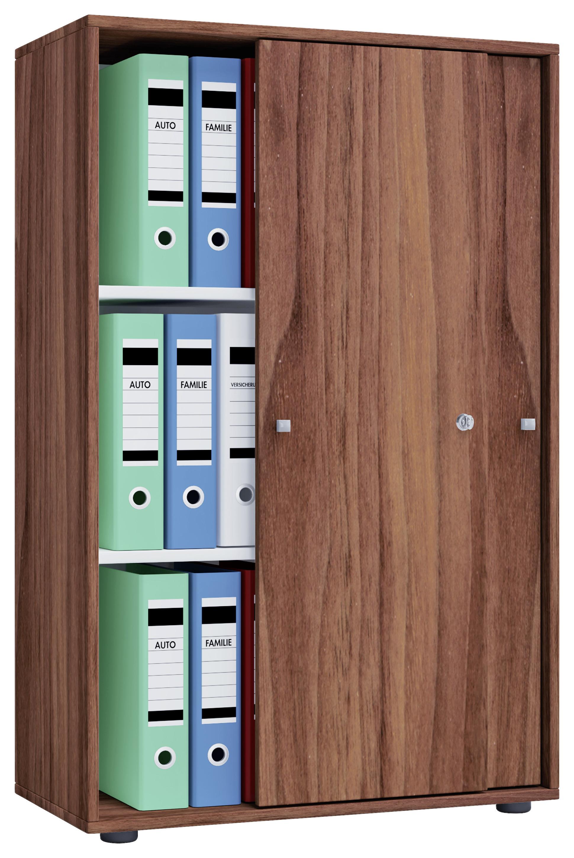 Aktenschrank Nussbaum Dekor
