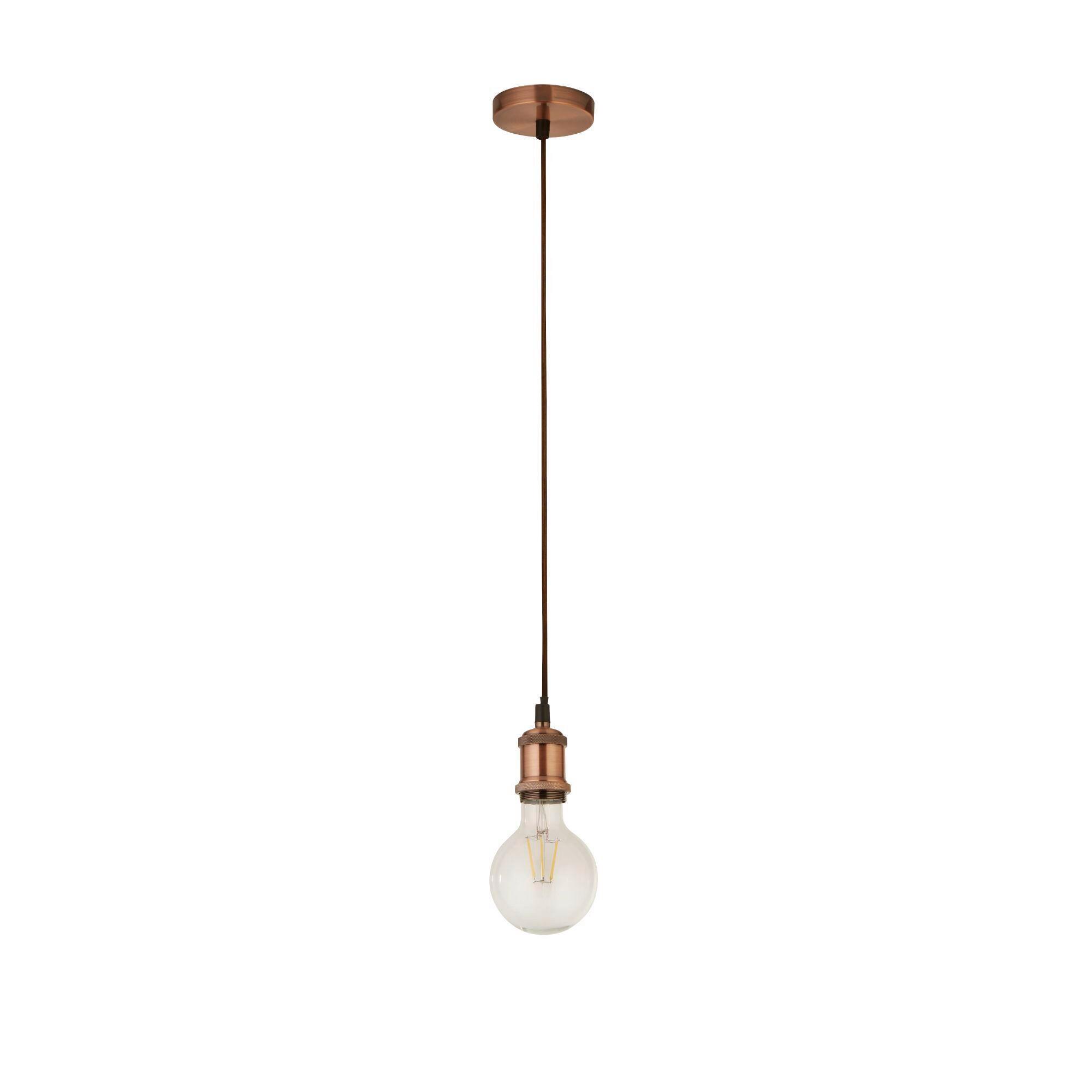 Pendelleuchte 7461cu Suspension - Kupferfarben, KONVENTIONELL, Metall (9,8/300cm)