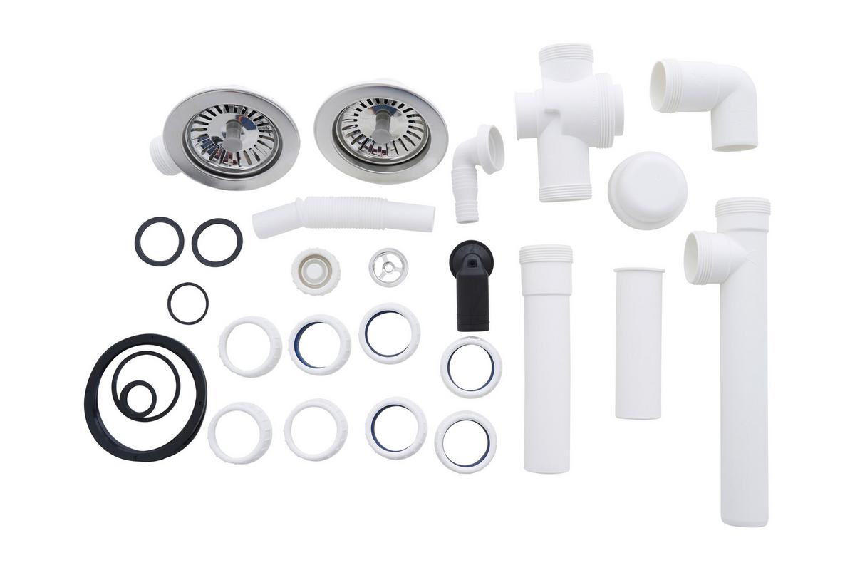 Spüle Respekta Denver Kunststein Bxt: 100x50 Cm - Grau, Trend, Glas/Kunststoff (100/20/50cm) - Respekta