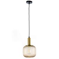 Hängeleuchte Doroty Braun D: 20 cm - Braun, KONVENTIONELL, Metall (20/105cm)