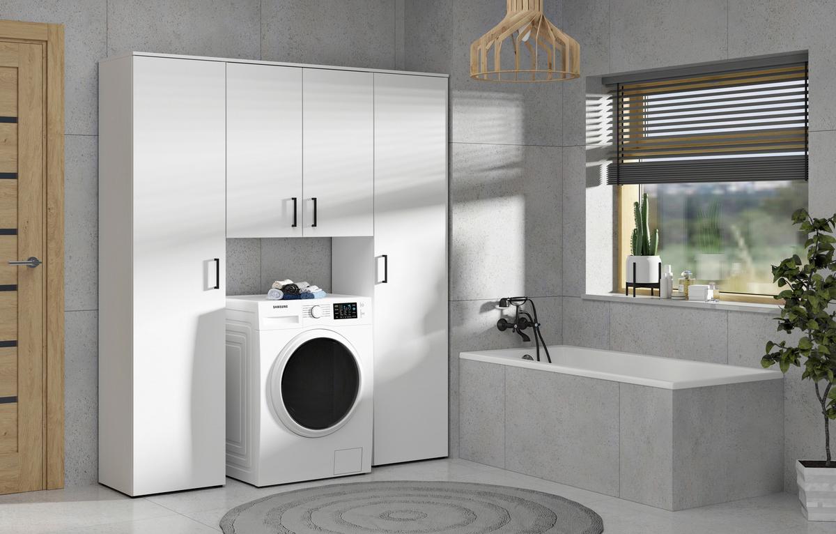 Komód Multistauraum - fehér, Modern, faalapú anyag (45/115/40cm) - Carryhome