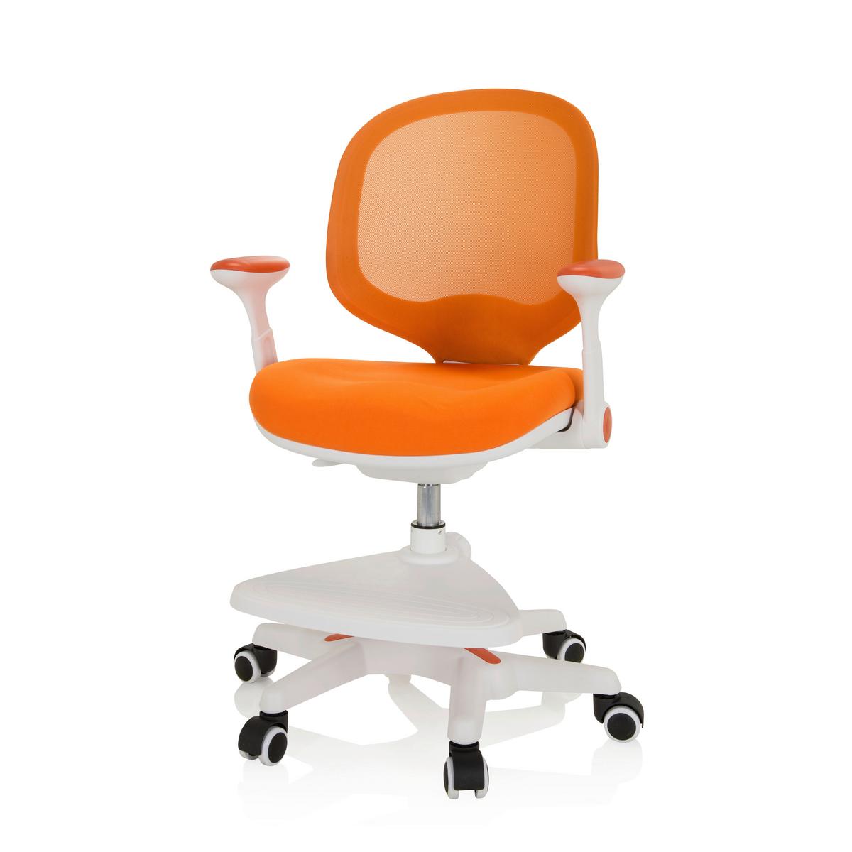 Jugenddrehstuhl Kid Ergo Orange/Weiß Bis 80 Kg - Orange/Weiß, MODERN, Kunststoff/Textil (56/89 - 101/52cm) - MID.YOU