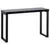Konsolentisch Schwarz L: 120 cm - Schwarz, Design, Holzwerkstoff/Metall (120/40/76cm) - MID.YOU