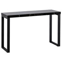 Konsolentisch Schwarz L: 120 cm - Schwarz, Design, Holzwerkstoff/Metall (120/40/76cm) - MID.YOU