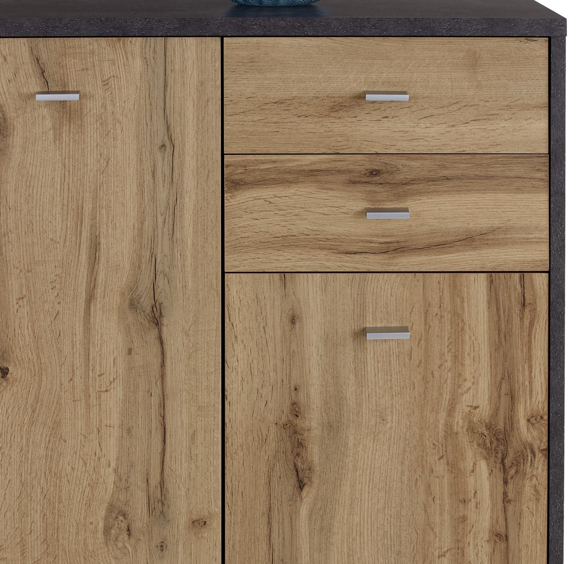 Komód 4-You 74/112 Cm - tölgyfa, Modern, faalapú anyag (74/111,4/34,6cm)