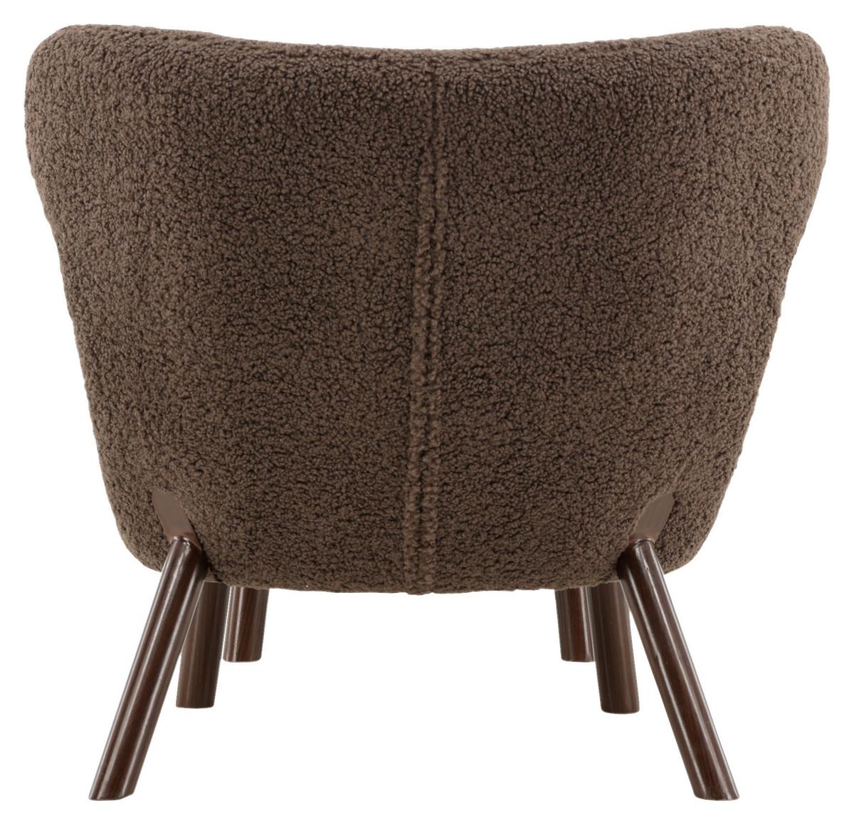 Sesselset Ryxö - Braun, Design, Textil/Metall (60,5/80/85cm) - Livetastic
