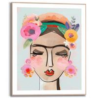 BILD Face 40x50 cm - Multicolor, Trend, Holzwerkstoff (40/50cm) - Reinders!
