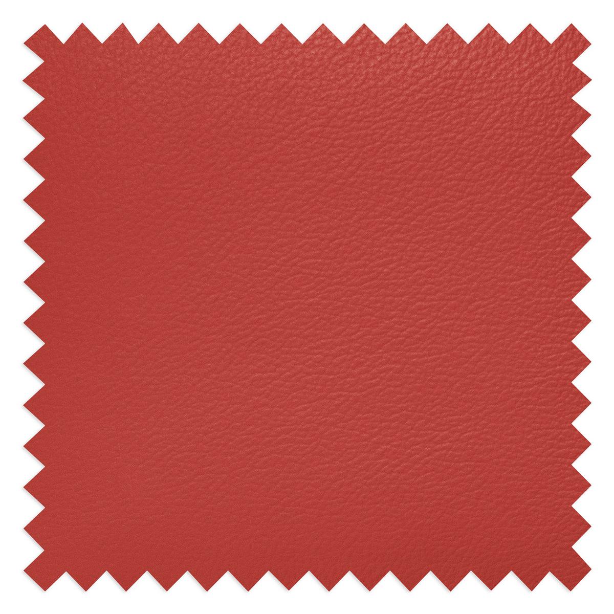 Ecksofa Compact Rot B: 168x227 cm - Buchefarben/Rot, Design, Leder/Textil (168/227cm) - Livetastic