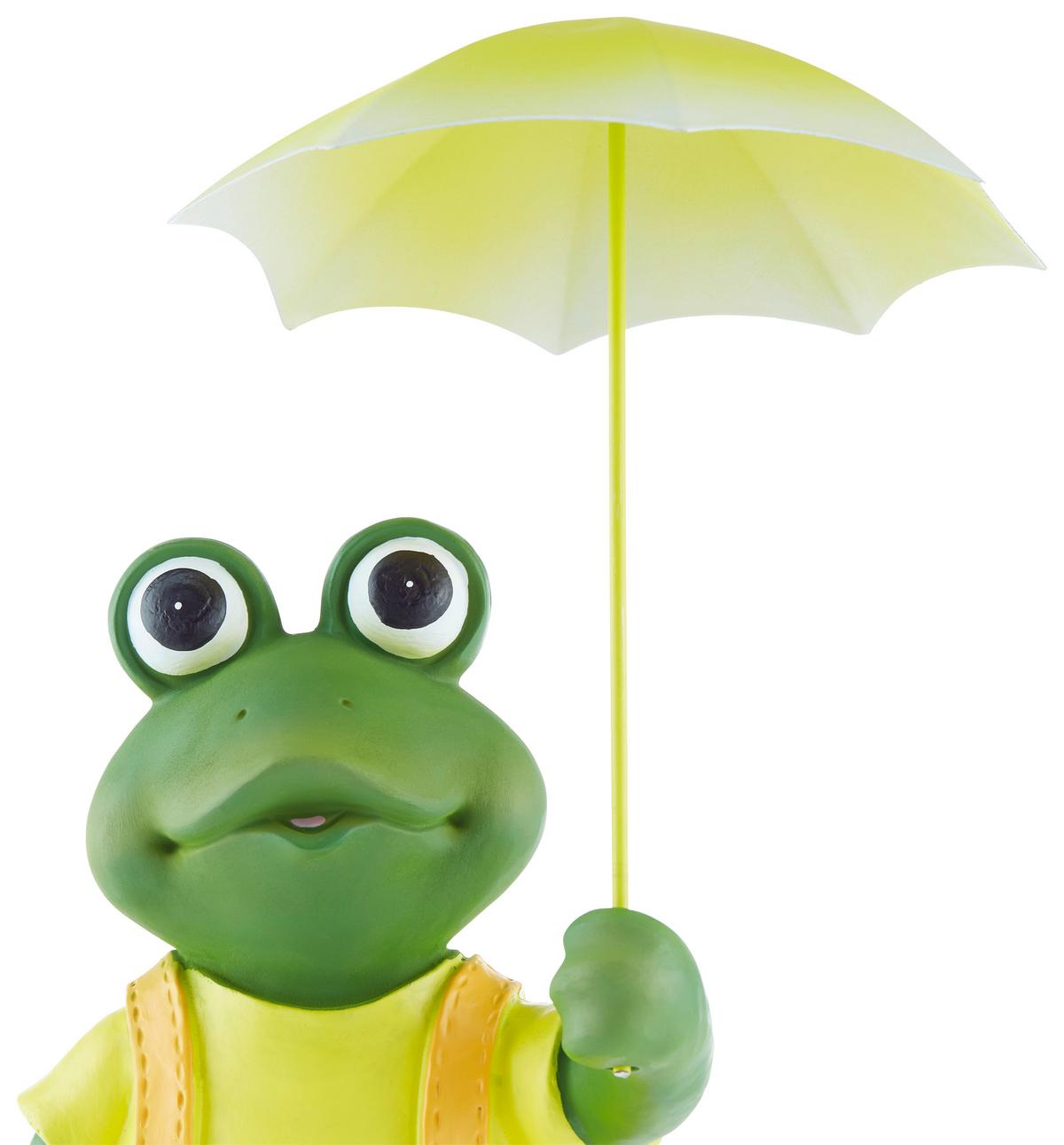 Dekofigur Frosch H: 27 Cm Kunststoff Für In- & Outdoor - Gelb/Orange, MODERN, Kunststoff/Metall (13/10,5/27cm) - Luca Bessoni