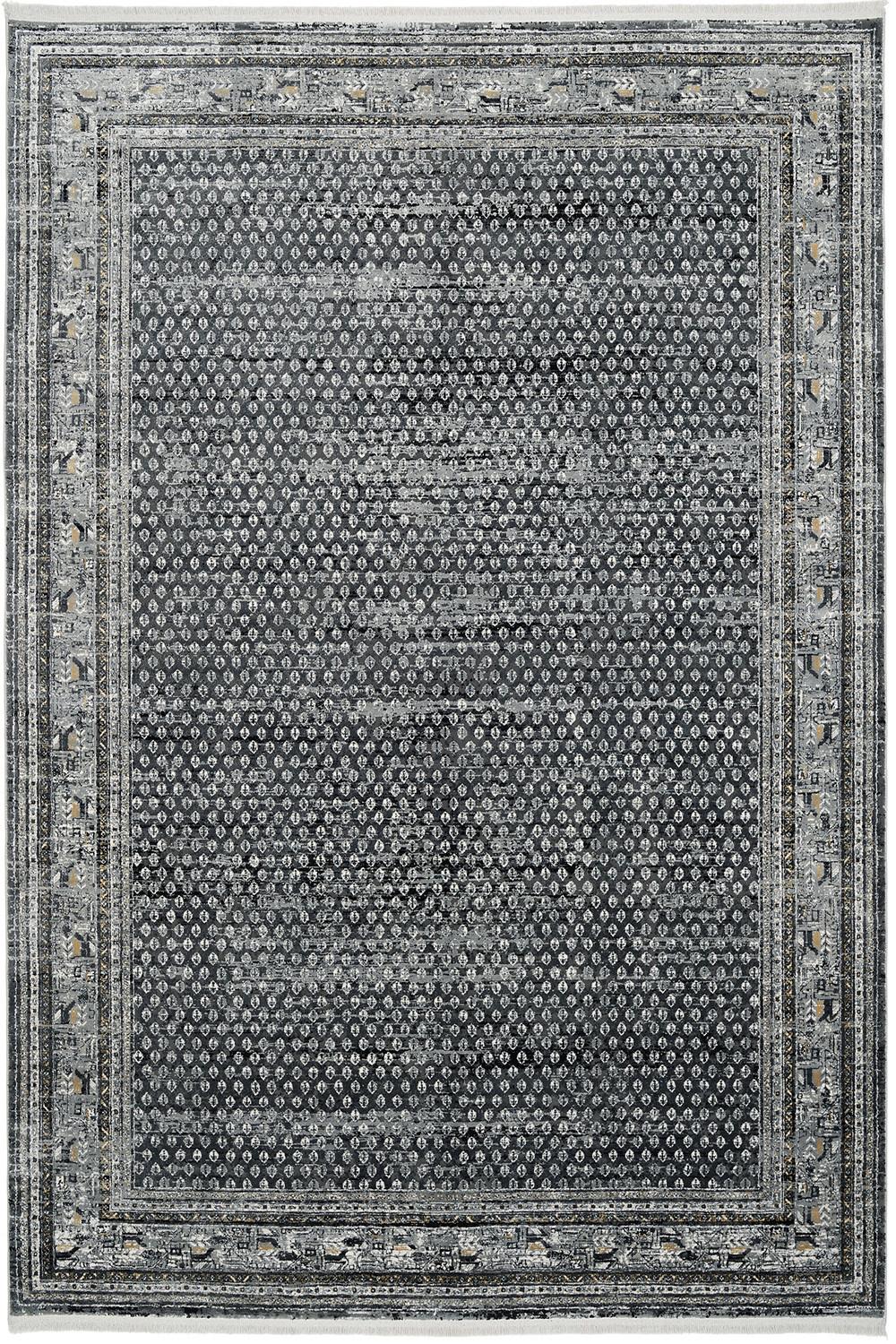WEBTEPPICH MONZA - Dunkelgrau, KONVENTIONELL, Textil (120/180cm) - Dieter Knoll