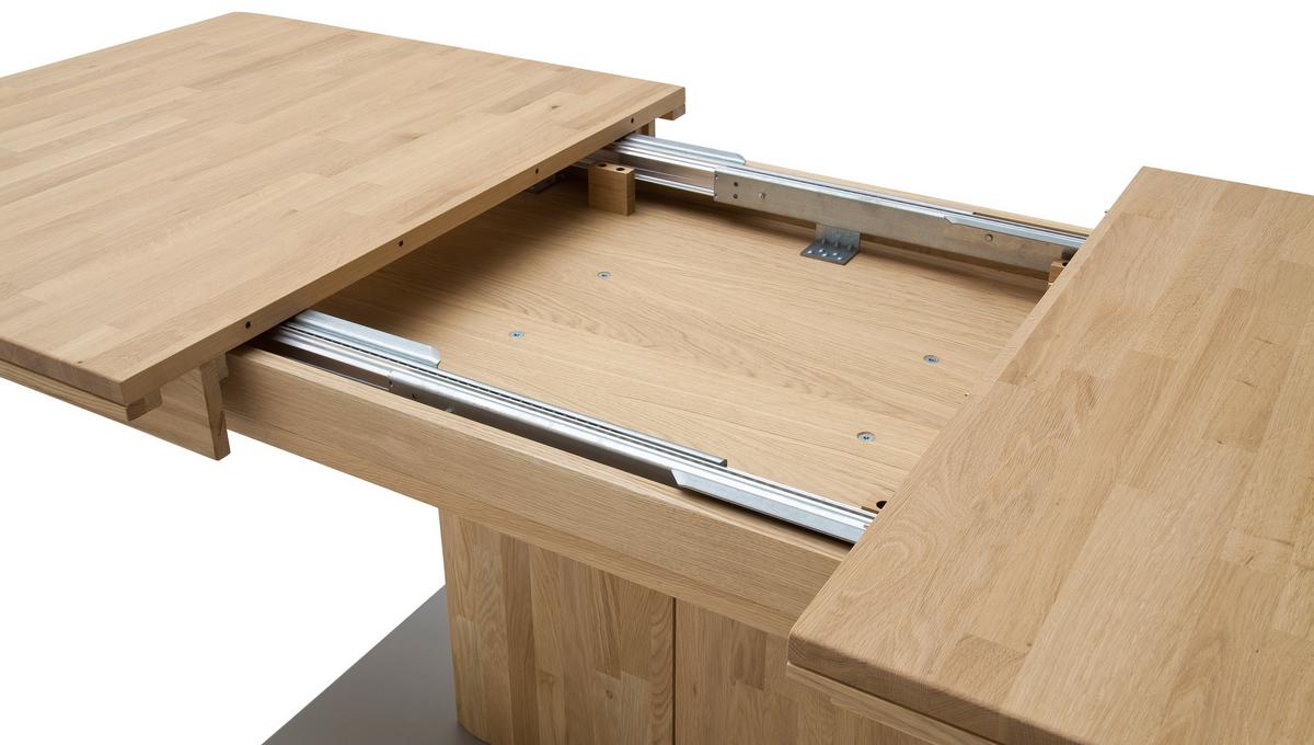 Esstisch Ausziehbar Ravello 180-230x100 Cm Grau/eiche - Eiche Bianco/Grau, Design, Holz/Holzwerkstoff (180-230/100/77cm) - Livetastic