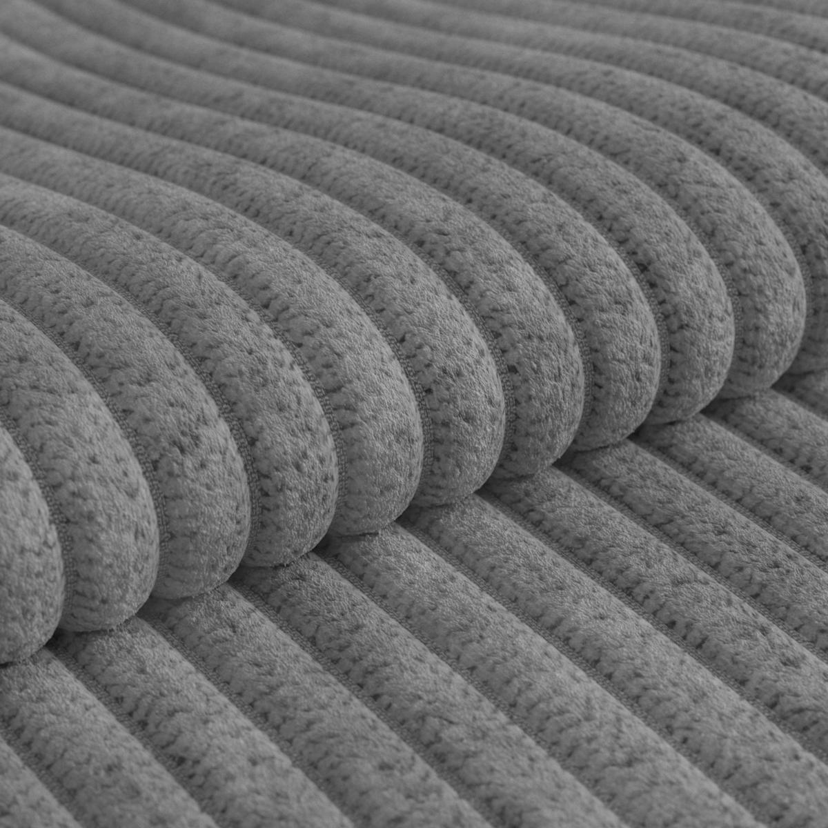 Ecksofa Gemini Anthrazit, B: 312cm - Chromfarben/Anthrazit, KONVENTIONELL, Textil (312/234cm)