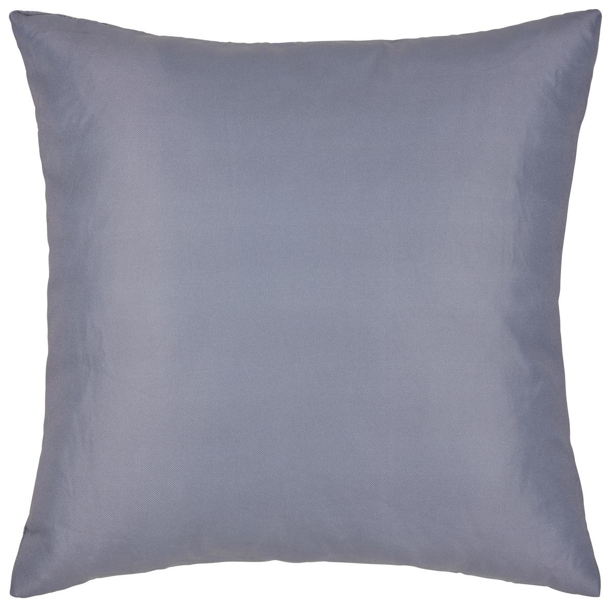 Zierkissen Saskia - Outdoor 43x43 Cm Anthrazit Mit Zipp - Anthrazit, MODERN, Textil (43/43cm) - Luca Bessoni