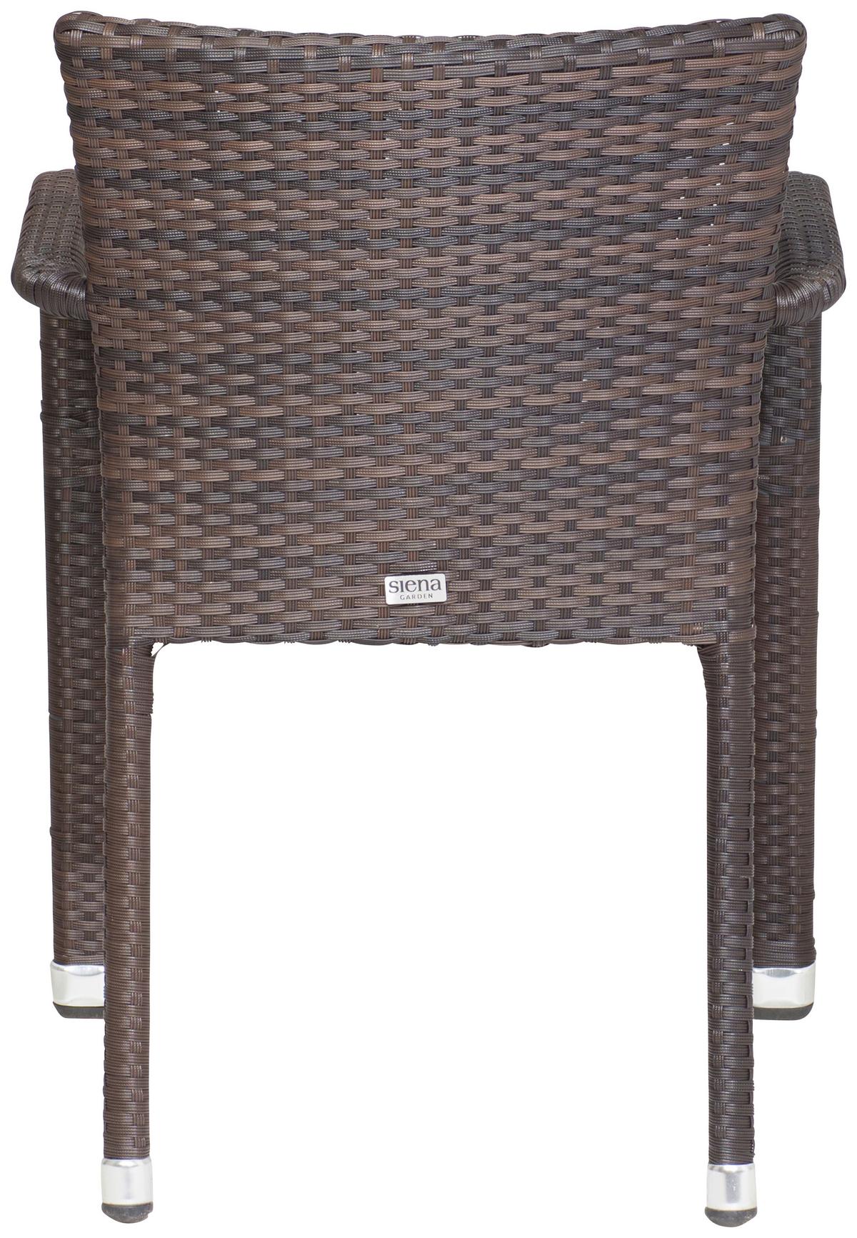 Stapelsessel 120117 - Braun, MODERN, Kunststoff/Metall (56/83/60cm) - Siena Garden