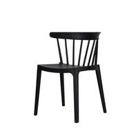 Stapelsessel 4x Windson – Stuhl Schwarz - Schwarz, Basics, Kunststoff (54/75/53cm)
