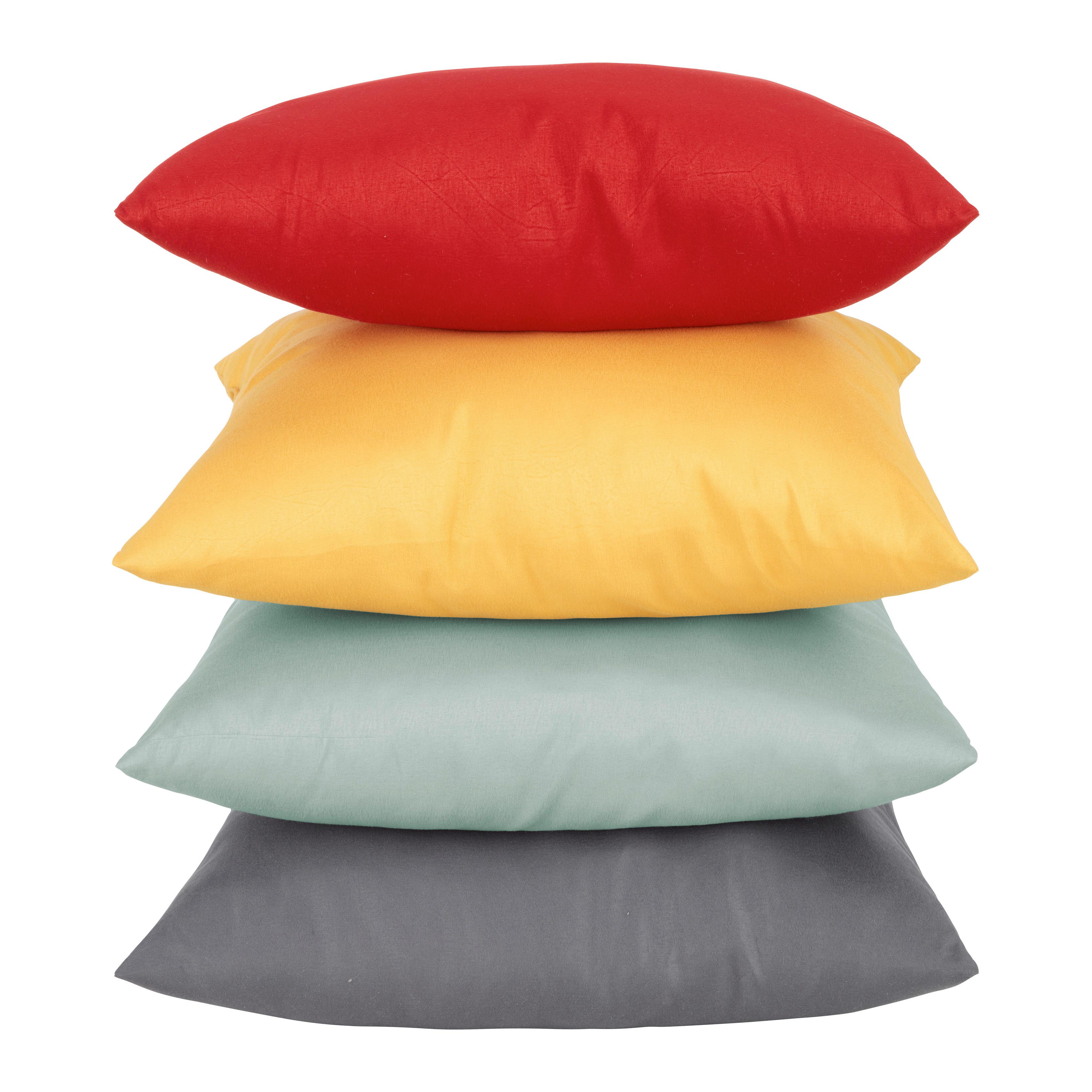 Dekorační polštář Basic, 40/40cm - zelená/antracitová, textil (40/40cm) - Based