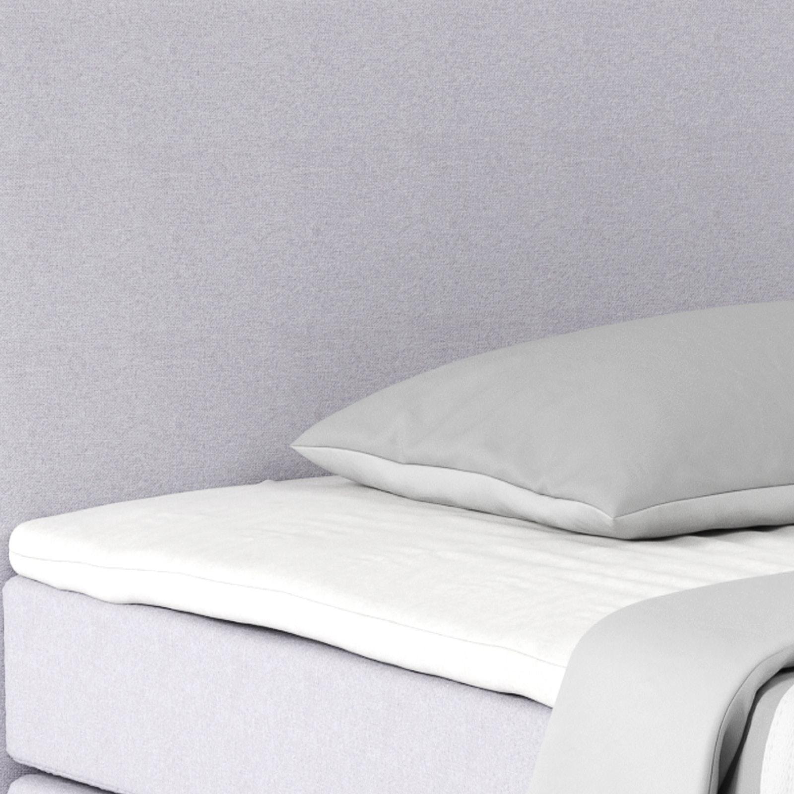 Postel Boxspring Nero, 140x200 cm, světle šedá - světle šedá/barvy chromu, Konvenční, kov/textil (140/200cm)