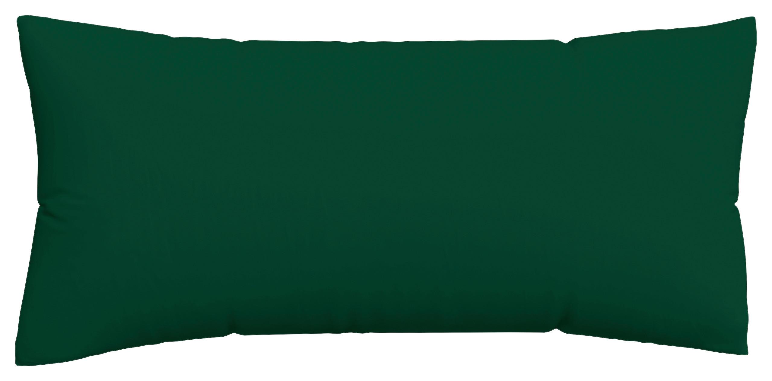 Kissenbezug Knitted 40x80 cm Jersey Dunkelgrün - Dunkelgrün, Basics, Textil (40/80cm) - Schlafgut