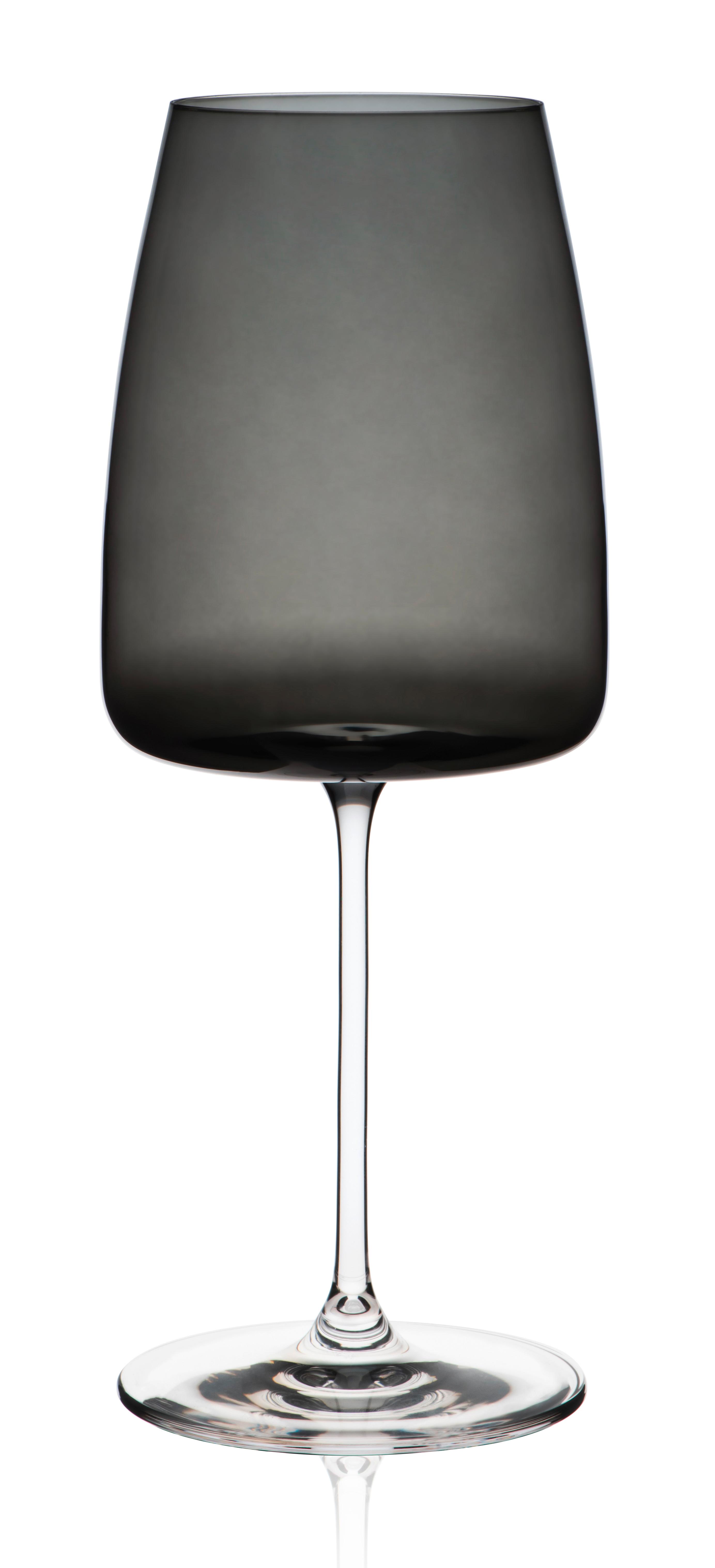 Sklenice Na Bordeaux Nicki - černá, Moderní, sklo (9,4/24cm) - Premium Living