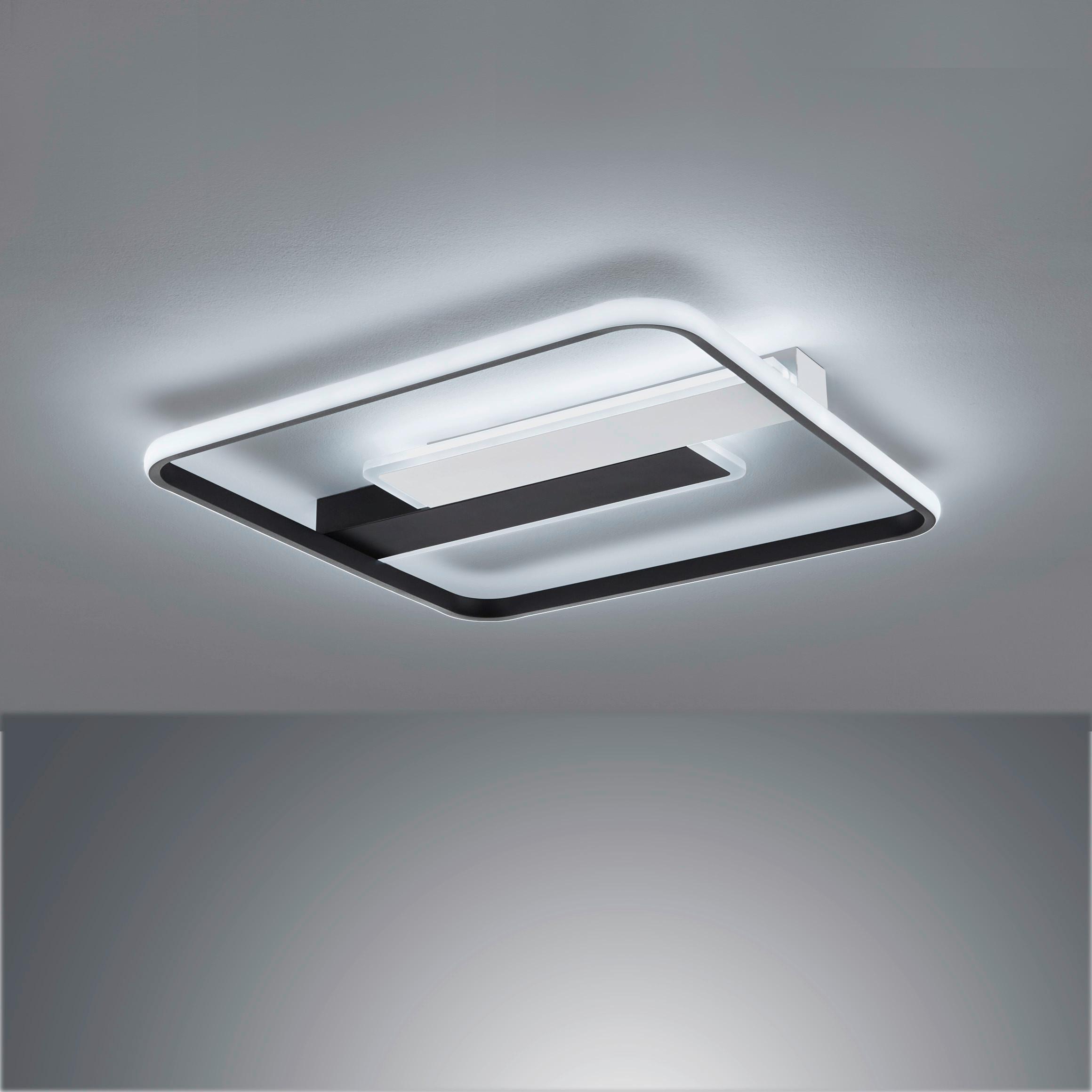 LED-Deckenleuchte 21310 Blithe - Sandfarben/Schwarz, Design, Metall (50/50/5cm) - Fischer & Honsel
