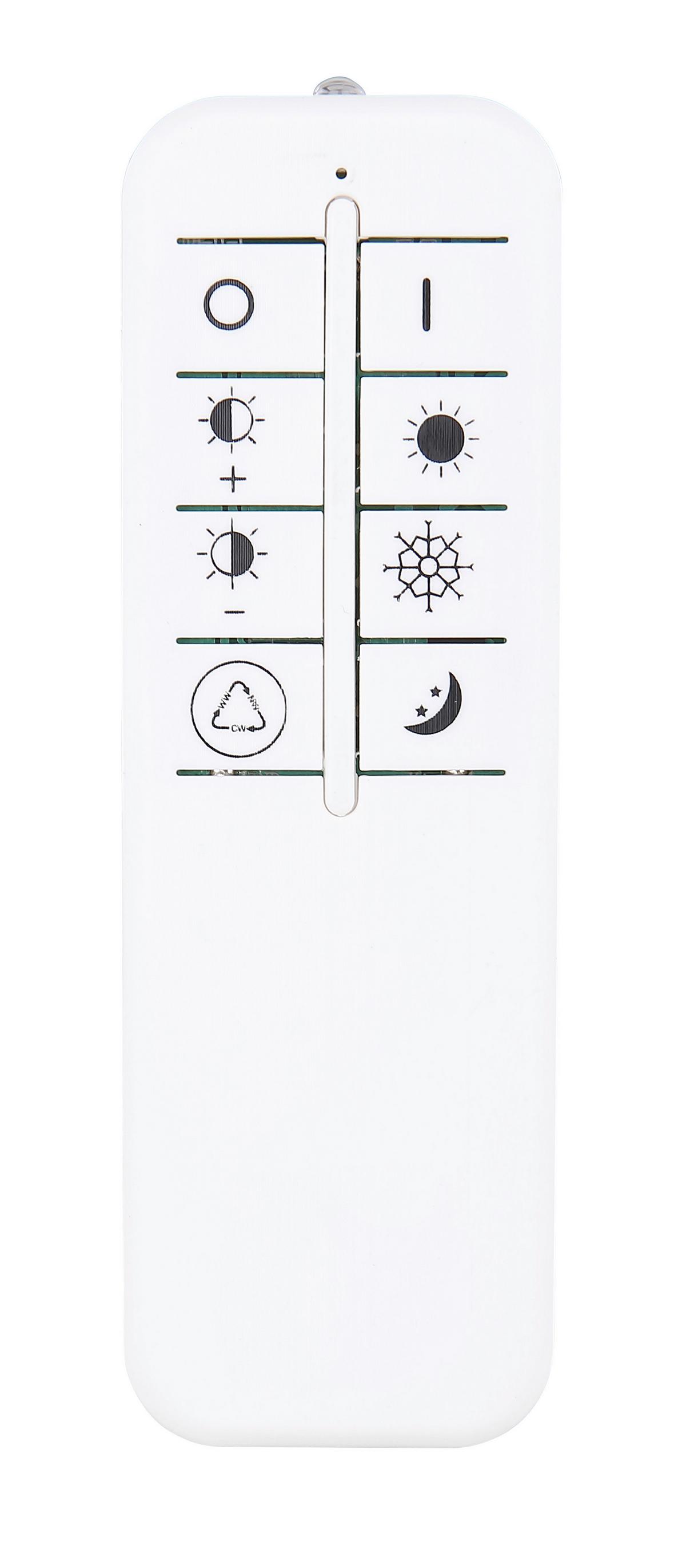 LED-Deckenleuchte L: 46,6 cm mit Farbtemperaturwechsler - Klar/Opal, Design, Kunststoff/Metall (46,6/46,6/7,4cm) - Globo