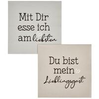 Serviette Lieblingsgast - Basics, Papier (16,5/3/16,5cm)
