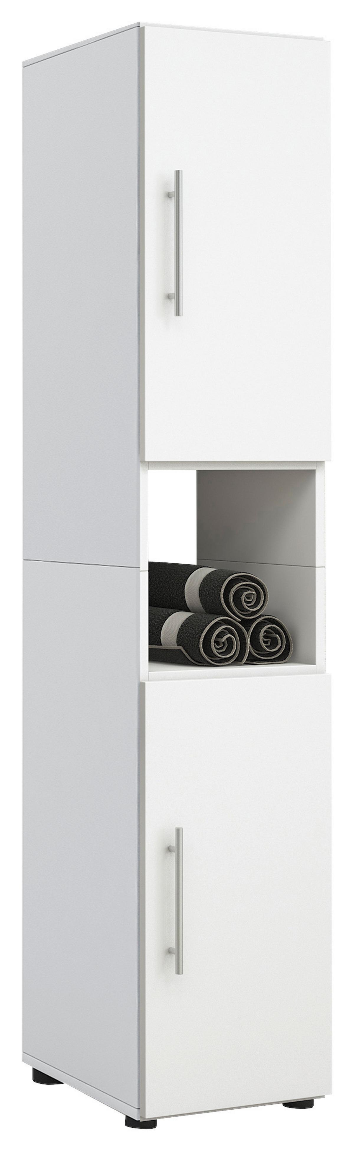 Badmöbel-set 4-Tlg. Flandu B: 123 Cm Weiß - Weiß, KONVENTIONELL, Holzwerkstoff (120cm) - MID.YOU