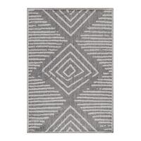 Flachwebteppich Aruba - Grau, Design, Textil (60/100cm)