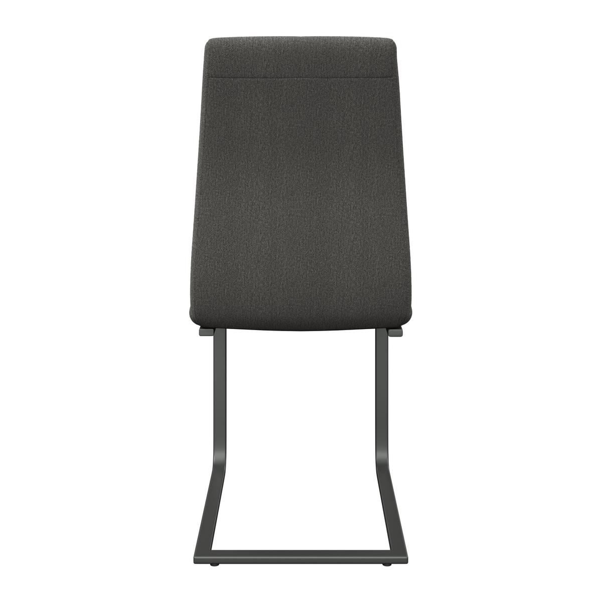 Schwingstuhl Tristan Webstoff schwarz, B: 41cm - Schwarz, MODERN, Holz/Textil (41/102/58cm) - James Wood