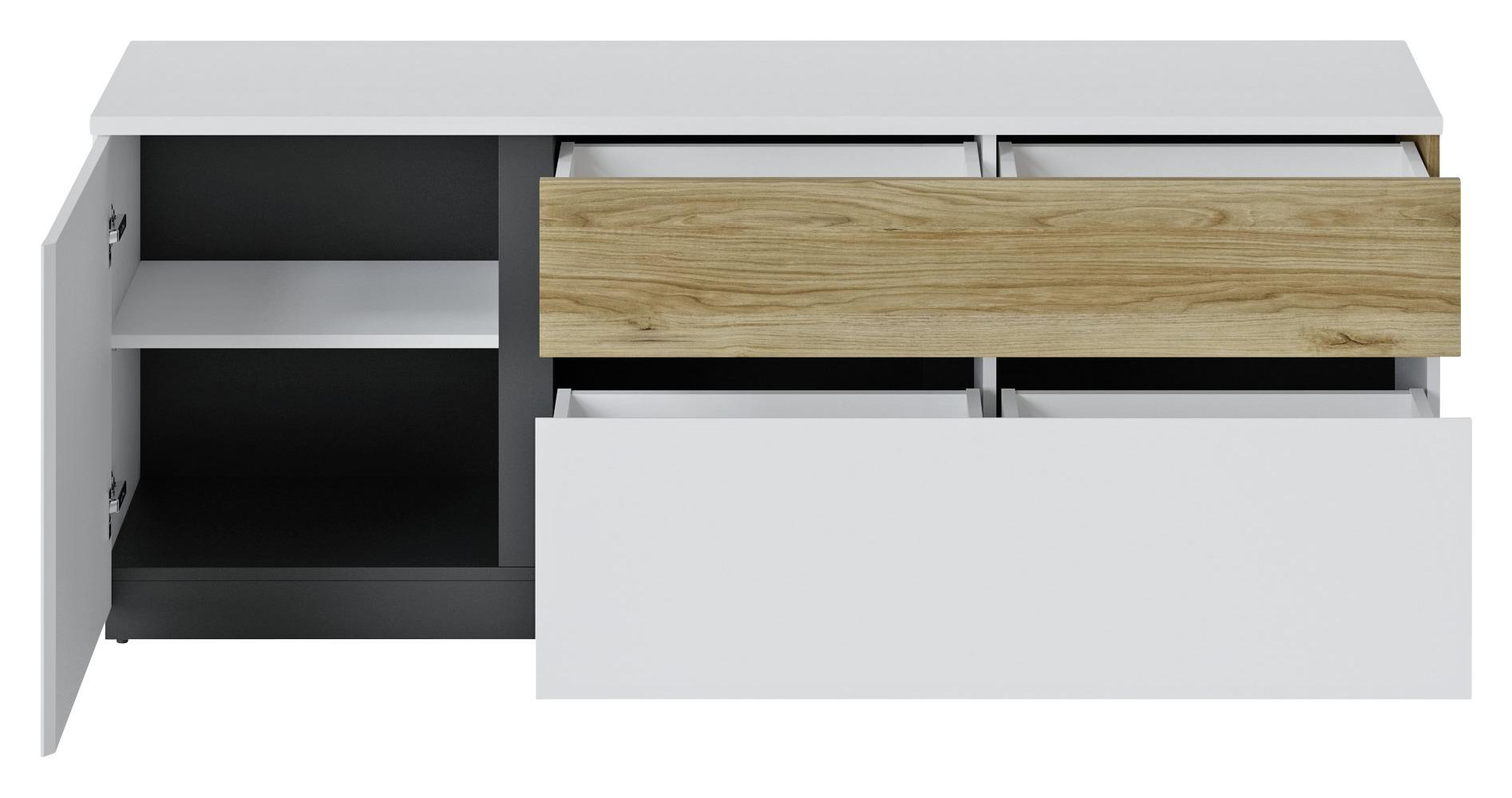 Tv Diel Novena - Design, kompozitné drevo/plast (160,2/63,1/40cm)