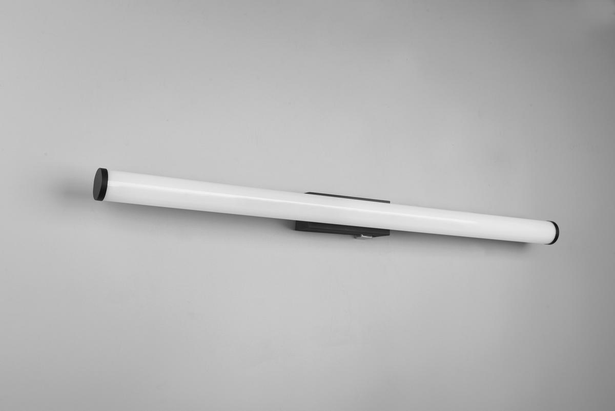 Led Bad-wandleuchte Mattimo Ip44 Warmweiß/tageslichtweiß - Schwarz/Weiß, Basics, Kunststoff/Metall (80/5,5cm) - Trio Leuchten