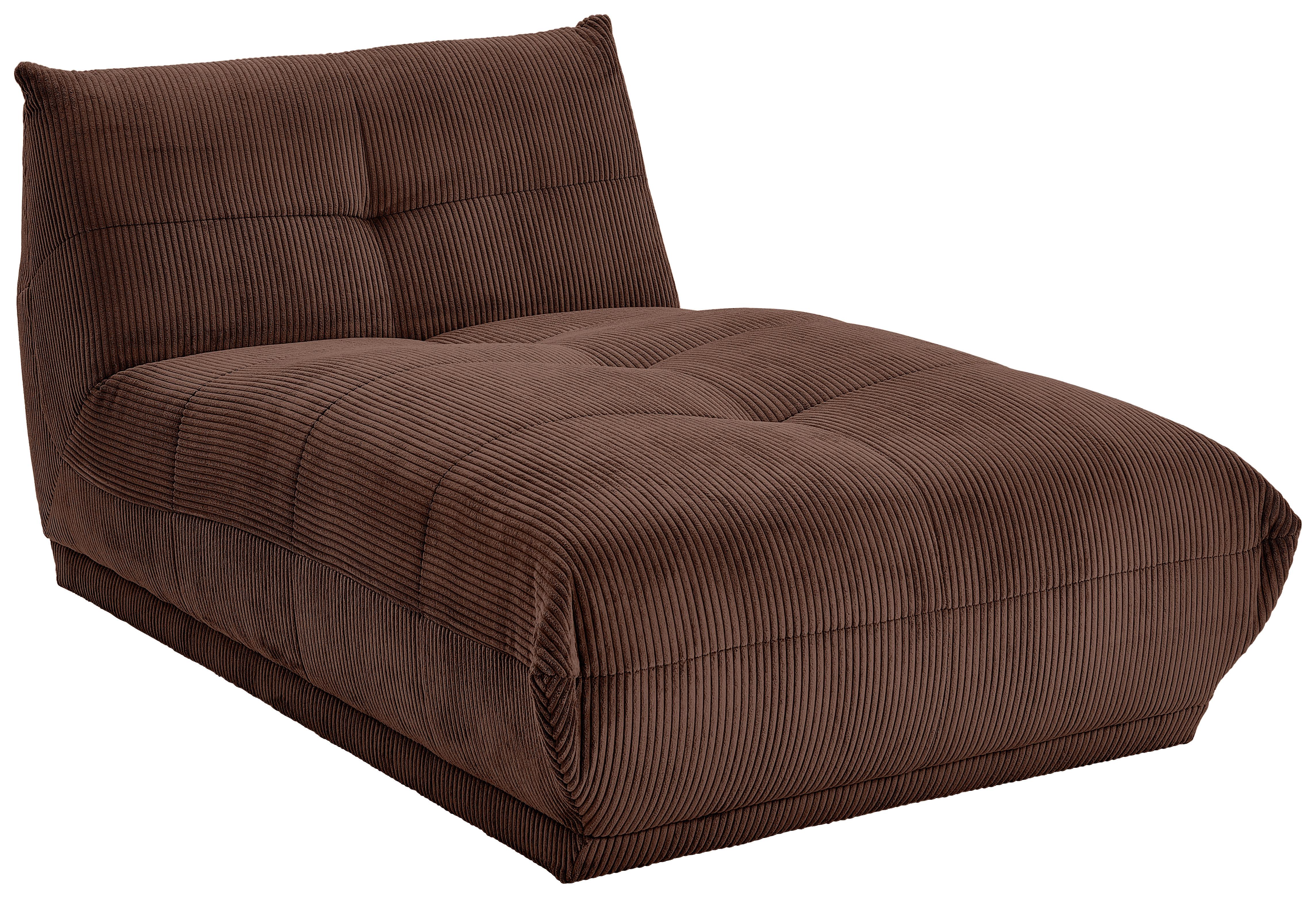 Modul Sofa Giselle Ottomane B: 105 Cm Cord Braun - Braun, Trend, Textil (105/80/185cm) - Livetastic