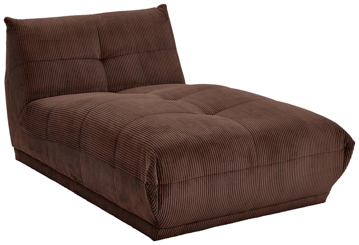 Modul Sofa Giselle Ottomane B: 105 Cm Cord Braun - Braun, Trend, Textil (105/80/185cm) - Livetastic