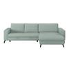 Ecksofa mit Bettkasten Cloud Salbeigrün Cord 290x178 cm - Salbeigrün, Trend, Textil (290/178cm)