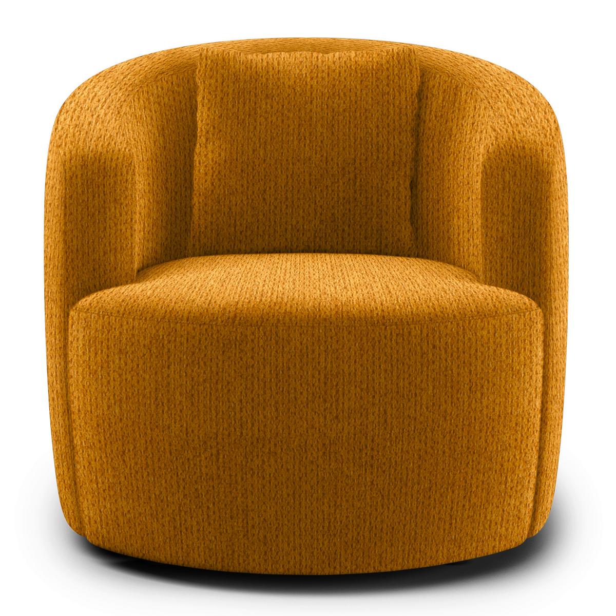 Polstersessel Pina Gelb Chenille - Gelb/Schwarz, Design, Textil (81/74/81cm) - Livetastic