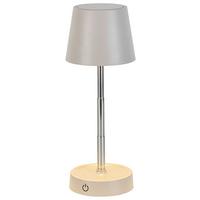 STOLNÍ LAMPA NA BATERIE KLAPPI - pískové barvy, Moderní, kov/plast (10,5/11-28cm) - Mömax