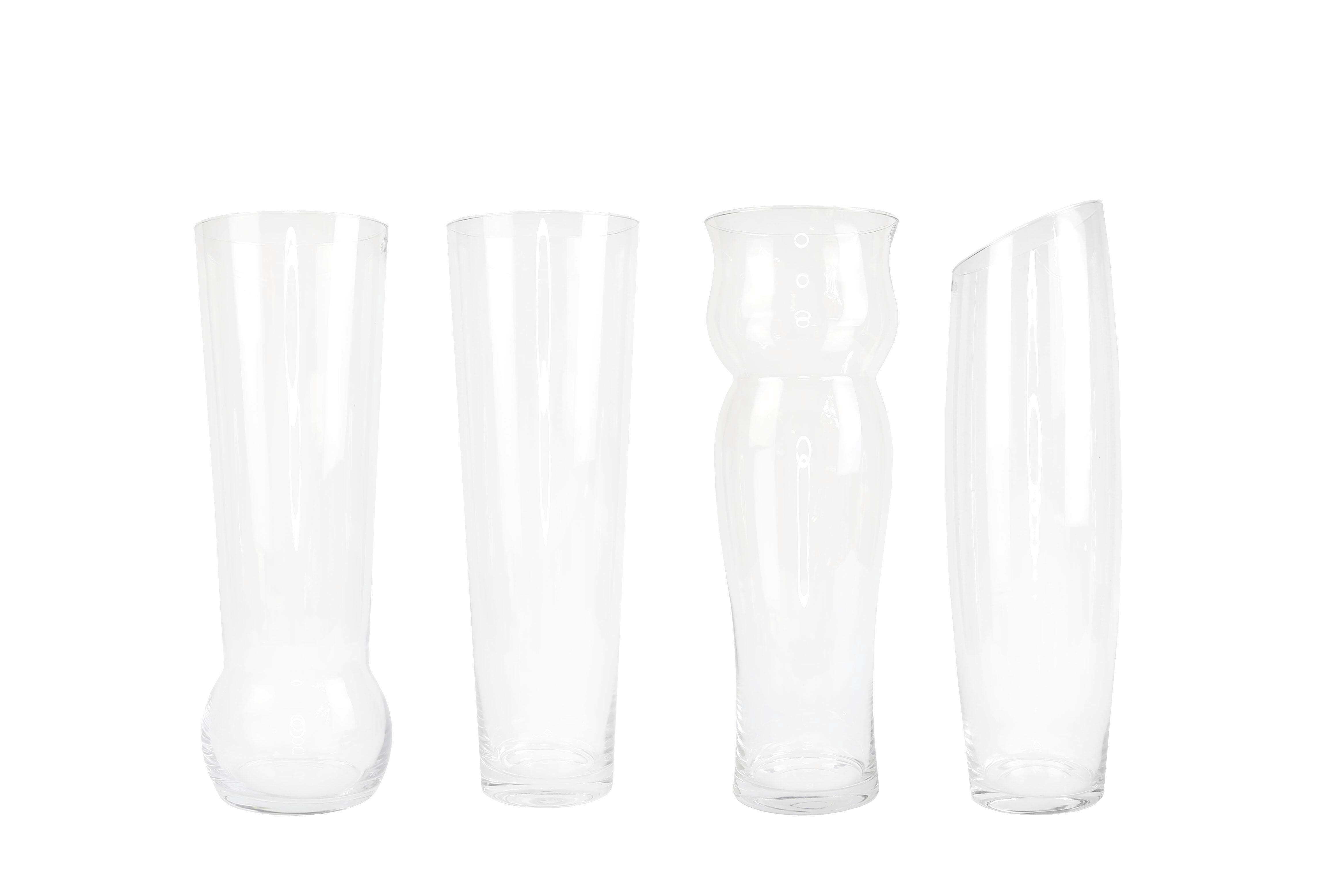 Vase Terezie In Verschiedenen Formen, Klarglas H: 50 Cm - Klar, KONVENTIONELL, Glas (50cm) - Ondega