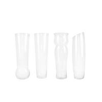 Vase Terezie In Verschiedenen Formen, Klarglas H: 50 Cm - Klar, KONVENTIONELL, Glas (50cm) - Ondega
